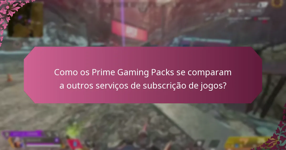Como posso aceder e resgatar os Prime Gaming Packs?