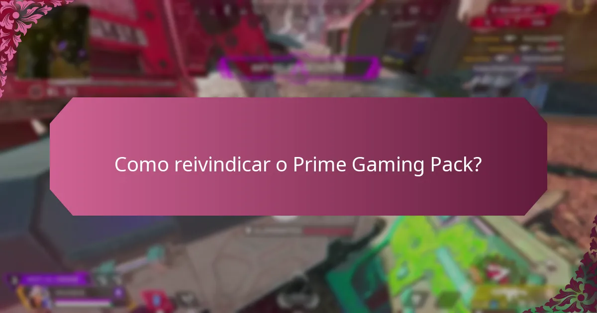 Que conteúdo exclusivo está incluído no Prime Gaming Pack?
