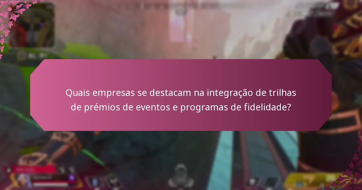Quais são as melhores práticas para implementar trilhas de prémios de eventos?