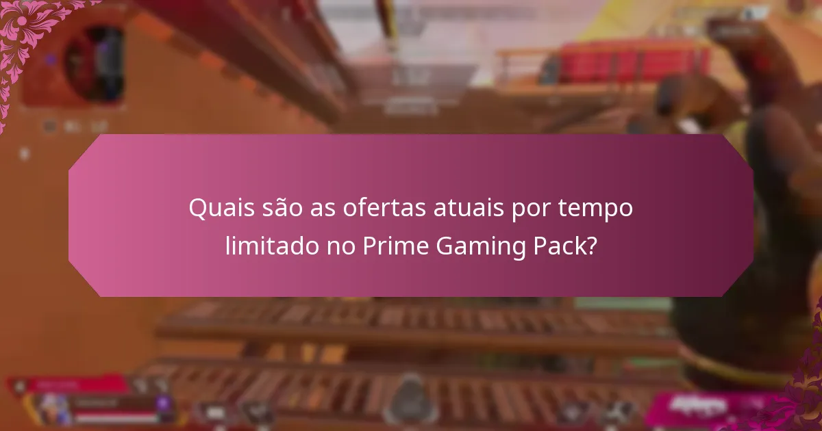 Que parcerias especiais melhoram o Prime Gaming Pack?